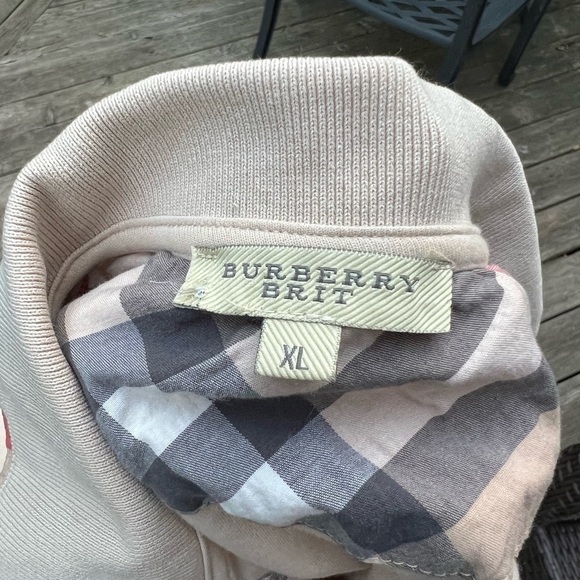 BURBERRY BRIT Men's Modern Fit Polo Shirt Tee Light Tan Size M - Picture 3 of 12